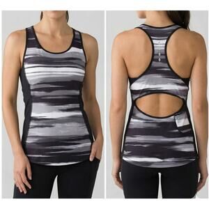 Merrell Select Wick Large Black Gray Ombre Racerback Tank Top